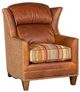 King Hickory Customizable Santorini Leather and Fabric Chair-0