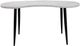 Steve Silver Co.® Kinsley Ebony/White Marble Kidney Shape Desk-2