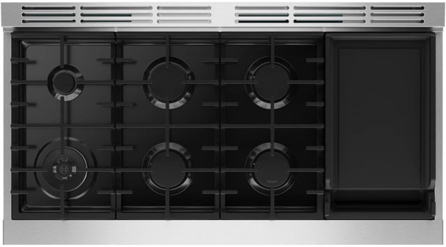 Bosch® 800 Series 48” Stainless Steel Pro Style Dual Fuel Range-4