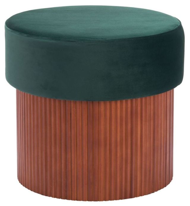 Zuo® Modern Boto Brown/Green Storage Ottoman-0