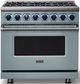 Viking® 7 Series 36" November Sky Pro Style Dual Fuel Range-3