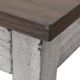 Steve Silver Co. Bear Creek Honey Smoke Sofa Table with White Base-3