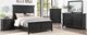 American Wholesale Furniture Hollis Black King Panel Bed-1