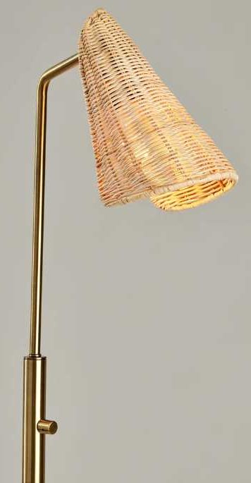 Adesso® Cove Antique Brass Floor Lamp-2