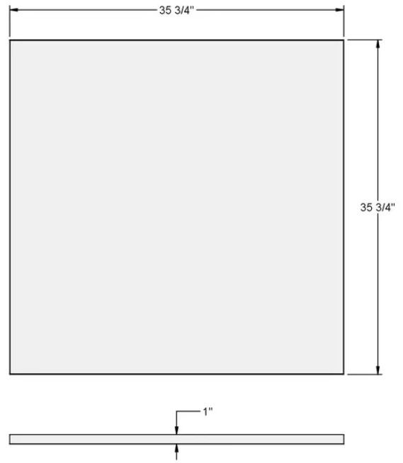 Amisco Customizable Carbon Counter Height Dining Table-2