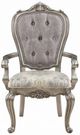 ACME Furniture Ariadne 2-Piece Antique Platinum/Beige Arm Chair Set-3
