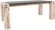 Canadel Customizable Loft Glass Top Rectangular Table with Natural Washed Base-2