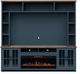Legends Home Nantucket Blue Denim/Whiskey Fireplace Entertainment Center-0