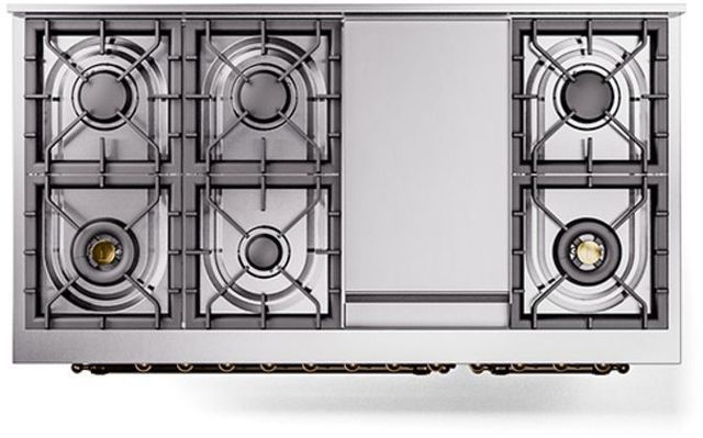 Ilve® Nostalgie II Series 48" Custom RAL Color Pro Style Dual Fuel Range-3