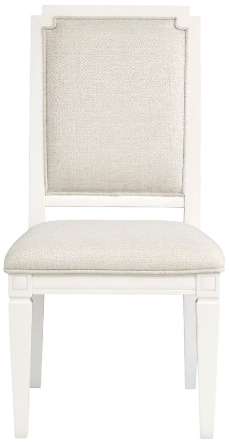 Magnussen Home® Willowbrook Egg Shell White/Natural Upholstered Side Chair-2