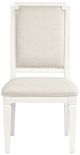 Magnussen Home® Willowbrook Egg Shell White/Natural Upholstered Side Chair-2