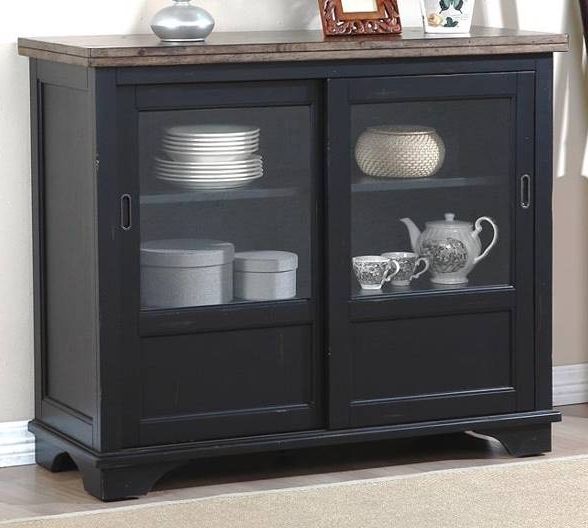 Urban Styles Furniture Cambridge Black/Brown Server-0