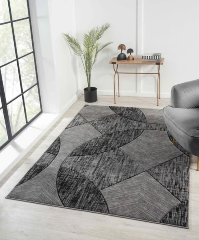 MDA Rugs Alexia Gray 5'x8' Area Rug-1