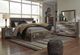 Benchcraft® Derekson Multi Gray Queen Panel Bed with 6-Drawer Storage-3