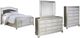 Signature Design by Ashley® Coralayne 4-Piece Gray Queen Panel Bed Set-0