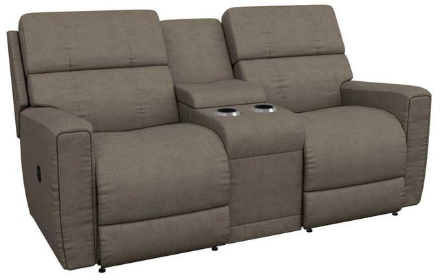 La-Z-Boy® Apollo Granite Manual Reclining Loveseat with Console-0