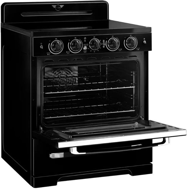 Unique® Appliances Classic Retro 30" Midnight Black Slide In Induction Range-3