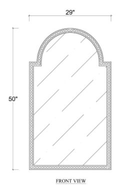Bramble Customizable Cholet Curve Mirror-1
