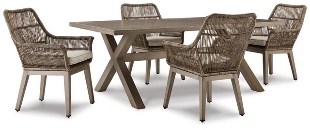 Beach Front 5 Piece Outdoor Dining Set - Beige