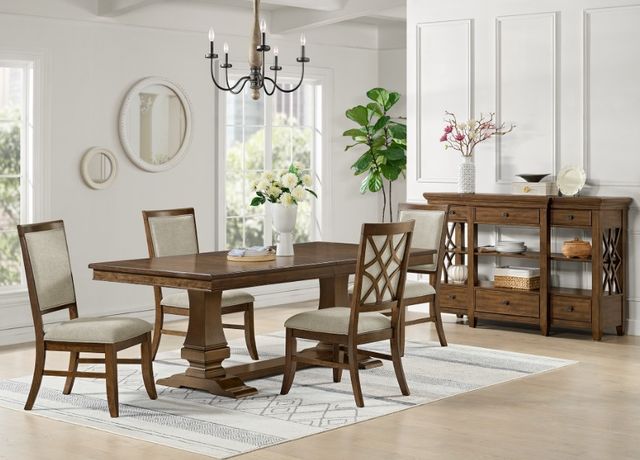 Elements International Phillipe 5-Piece Cherry Dining Set-1