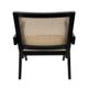 Sagebrook Home Wood Cane Back Black Single Seater Chair-2