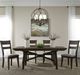 Liberty Furniture Double Bridge 5-Piece Dark Chestnut/Gray Trestle Table Set-1