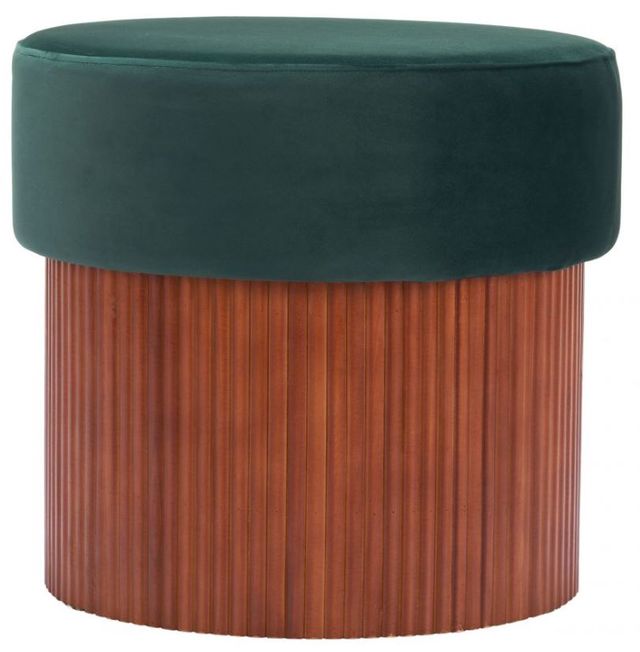 Zuo® Modern Boto Brown/Green Storage Ottoman-1