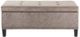 Olliix by Madison Park Taupe Shandra II Tufted Top Storage Bench-0