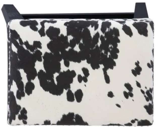 Linon Wyatt Black Cow Bar Stool-3