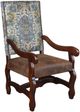 Horizon Home® Palermo Blue/Brown Dining Arm Chair-0