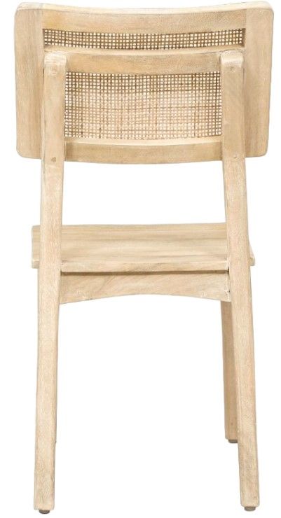 Home Trends & Design Casablanca Natural White Dining Chair-3