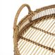 A & B Home Sienna 3-Piece Brown Bamboo Woven Round Trays with Handles-3