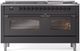 Ilve® Nostalgie II Series 60" Graphite Matte Pro Style Dual Fuel Range-0