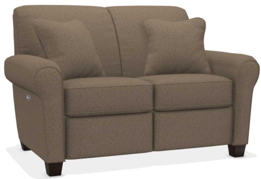 Couch Wooden Duo Love Seat La-Z-Boy® Bennett Duo® Cocoa Power