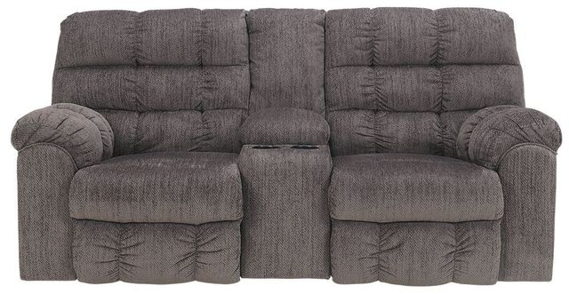 Signature Design by Ashley® Acieona Slate Double Reclining Loveseat-0