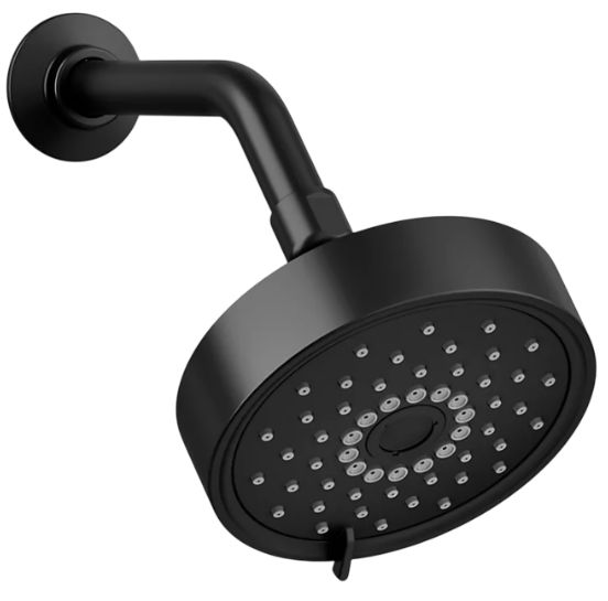 KOHLER® Purist® Matte Black 1.75 GPM 3-Function Showerhead-0