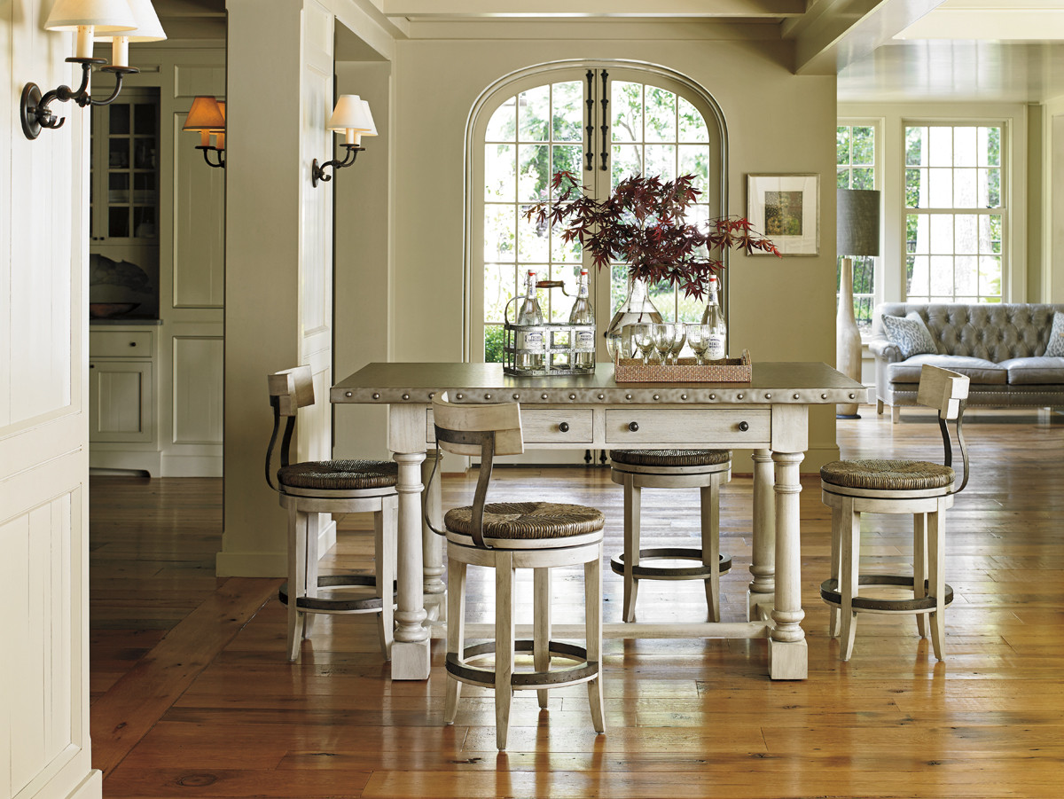 Lexington Home Oyster Bay Merrick Swivel Counter Stool