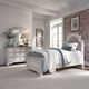 Liberty Furniture Magnolia Manor 3-Piece Antique White Youth Full Upholstered Bed Set-0