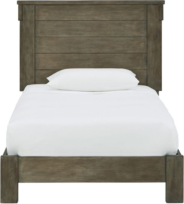 Signature Design by Ashley® Shamryn Grayish Brown Twin Panel Bed-2
