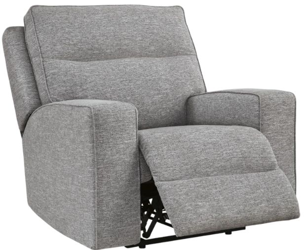 Signature Design by Ashley® Biscoe Pewter Power Recliner with Adjustable Headrest-1
