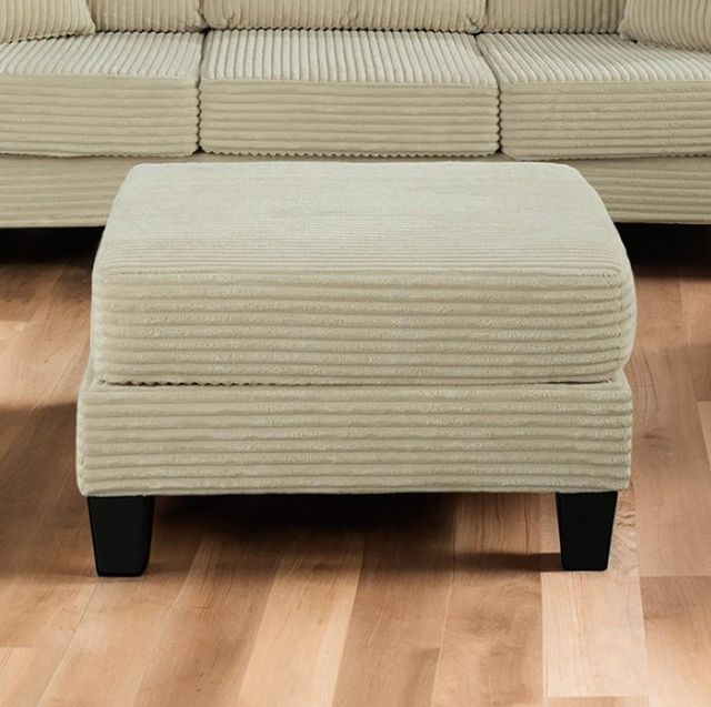 Furniture of America® Moretaine Beige Storage Ottoman-2