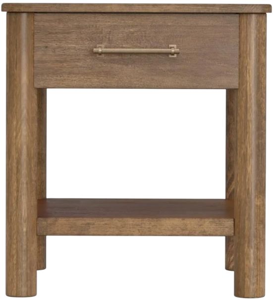 International Furniture Direct Olimpia Natural End Table-3