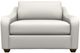 La-Z-Boy® Charlie Ivory Leather Twin Sleep Chair-1