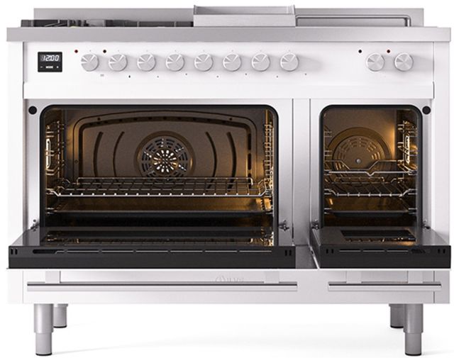 Ilve® Professional Plus II 48" Custom RAL Color Pro Style Dual Fuel Range-1