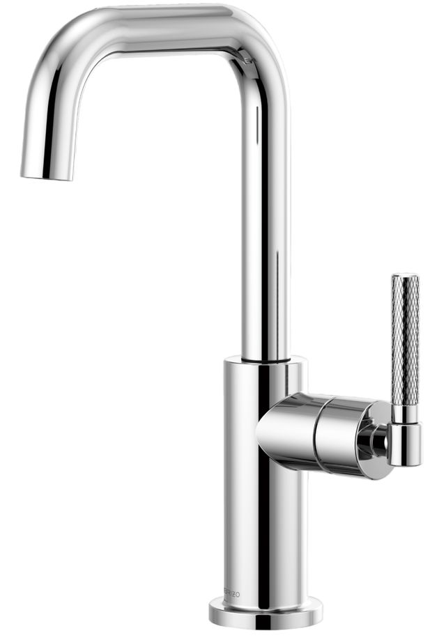 Brizo Litze® Polished Chrome Bar Faucet with Square Spout and Knurled Handle Kit-0