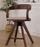 Furniture of America® Biasca 2-Piece Rich Walnut Counter Chair-1