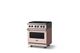 Viking® 5 Series 30" Blush Pro Style Dual Fuel (NG) Range with Polished Chrome Trim-2