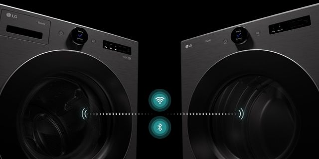 LG Black Steel Front Load Washer & Electric Dryer Laundry Pair-4