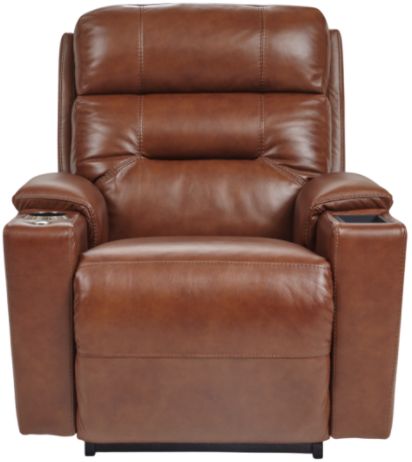 La-Z-Boy® Neo Cognac Leather Power Rocking Recliner with Headrest and Lumbar-1