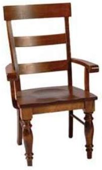 Members Amish Customizable Heritage Woodcrafters Savannah Arm Chair-0